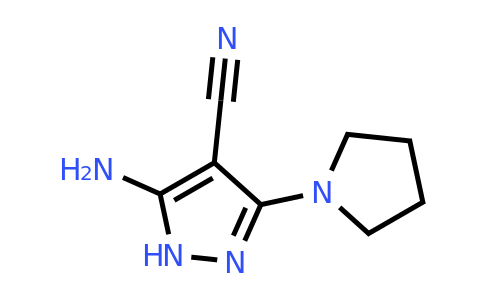 CAS 1119391-48-8 | 5-amino-3-(pyrrolidin-1-yl)-1H-pyrazole-4-carbonitrile