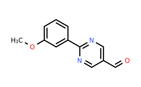 CAS 1119398-70-7 | 2-(3-Methoxyphenyl)pyrimidine-5-carbaldehyde