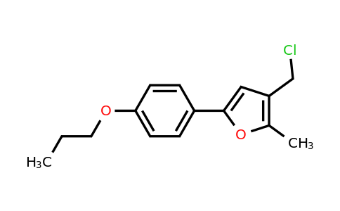 CAS 1119450-02-0 | 3-(Chloromethyl)-2-methyl-5-(4-propoxyphenyl)furan