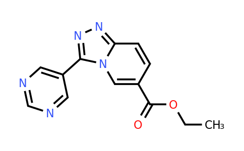 CAS 1119452-22-0 | Ethyl 3-(pyrimidin-5-yl)-[1,2,4]triazolo[4,3-a]pyridine-6-carboxylate
