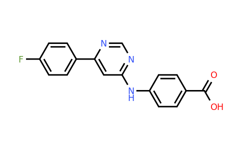4-((6-(4-Fluorophenyl)pyrimidin-4-yl)amino)benzoic acid