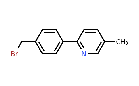CAS 1119454-23-7 | 2-(4-(Bromomethyl)phenyl)-5-methylpyridine