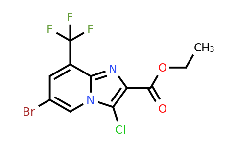 CAS 1121056-78-7 | ethyl 6-bromo-3-chloro-8-(trifluoromethyl)imidazo[1,2-a]pyridine-2-carboxylate