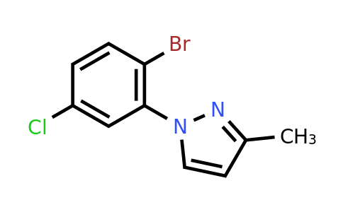 CAS 1125828-26-3 | 1-(2-bromo-5-chlorophenyl)-3-methyl-1H-pyrazole