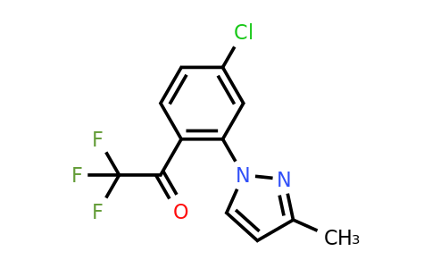 CAS 1125828-30-9 | 1-[4-chloro-2-(3-methyl-1H-pyrazol-1-yl)phenyl]-2,2,2-trifluoroethan-1-one