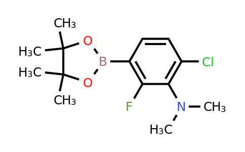 CAS 1126320-41-9 | 6-Chloro-2-fluoro-N,N-dimethyl-3-(4,4,5,5-tetramethyl-1,3,2-dioxaborolan-2-yl)aniline