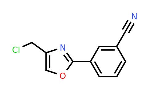 CAS 1126634-12-5 | 3-[4-(Chloromethyl)-1,3-oxazol-2-yl]benzonitrile