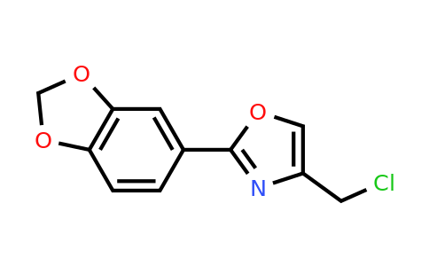 CAS 1126636-18-7 | 2-(2H-1,3-Benzodioxol-5-YL)-4-(chloromethyl)-1,3-oxazole