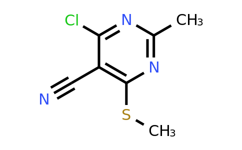4-Chloro-2-methyl-6-(methylthio)pyrimidine-5-carbonitrile