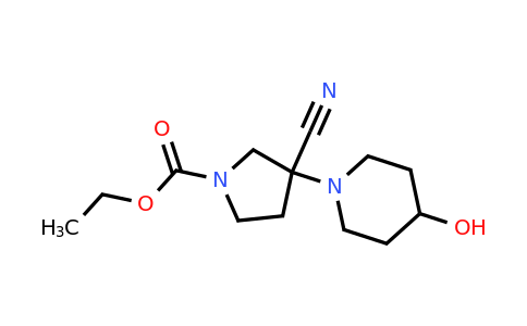 CAS 1131451-62-1 | ethyl 3-cyano-3-(4-hydroxypiperidin-1-yl)pyrrolidine-1-carboxylate