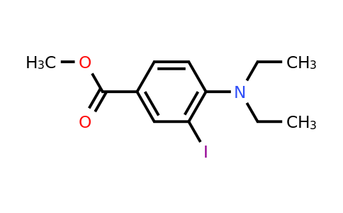 CAS 1131614-37-3 | Methyl 4-(diethylamino)-3-iodobenzoate