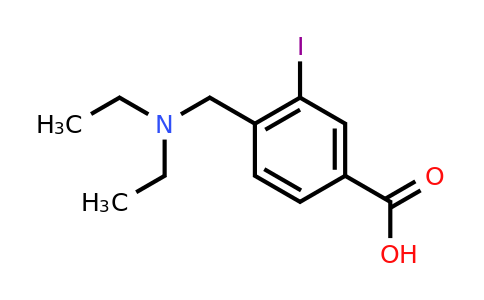 CAS 1131614-39-5 | 4-((Diethylamino)methyl)-3-iodobenzoic acid