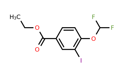 CAS 1131614-53-3 | Ethyl 4-(difluoromethoxy)-3-iodobenzoate