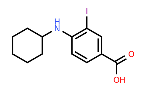 CAS 1131614-62-4 | 4-(Cyclohexylamino)-3-iodobenzoic acid