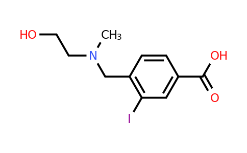 CAS 1131622-46-2 | 4-(((2-Hydroxyethyl)(methyl)amino)methyl)-3-iodobenzoic acid
