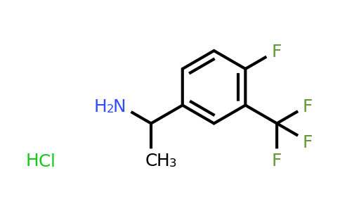 CAS 1131739-78-0 | 1-(4-Fluoro-3-(trifluoromethyl)phenyl)ethanamine hydrochloride