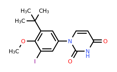 CAS 1132940-53-4 | 1-(3-tert-Butyl-5-iodo-4-methoxyphenyl)pyrimidine-2,4(1H,3H)-dione