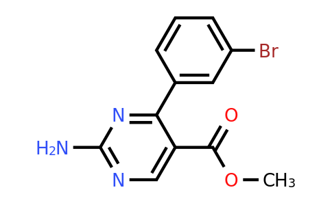 CAS 1133115-93-1 | Methyl 2-amino-4-(3-bromophenyl)pyrimidine-5-carboxylate