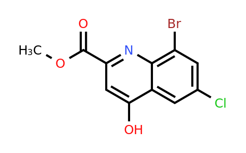 CAS 1133116-01-4 | Methyl 8-bromo-6-chloro-4-hydroxyquinoline-2-carboxylate