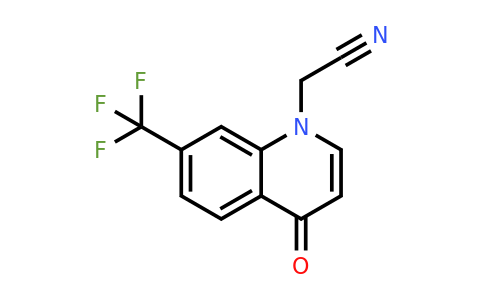 CAS 1133123-06-4 | 2-(4-Oxo-7-(trifluoromethyl)quinolin-1(4H)-yl)acetonitrile