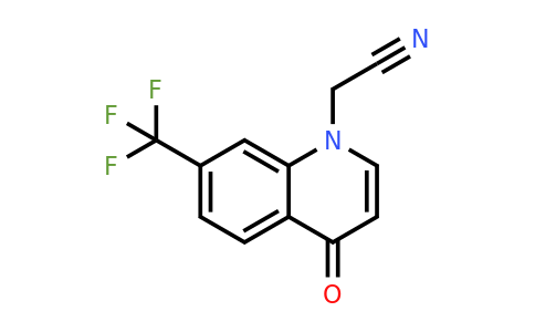 2-(4-Oxo-7-(trifluoromethyl)quinolin-1(4H)-yl)acetonitrile