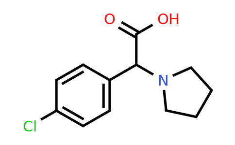 CAS 113346-67-1 | 2-(4-chlorophenyl)-2-(pyrrolidin-1-yl)acetic acid