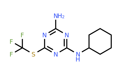 CAS 1134331-25-1 | N2-Cyclohexyl-6-((trifluoromethyl)thio)-1,3,5-triazine-2,4-diamine