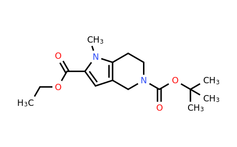 CAS 1135123-90-8 | O5-tert-butyl O2-ethyl 1-methyl-6,7-dihydro-4H-pyrrolo[3,2-c]pyridine-2,5-dicarboxylate