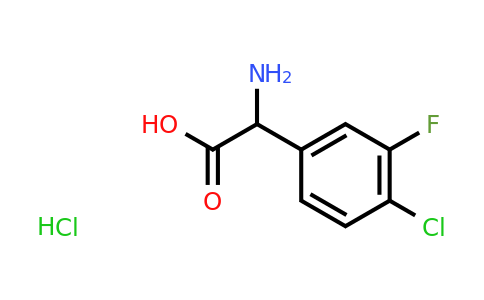 CAS 1135916-92-5 | 2-Amino-2-(4-chloro-3-fluorophenyl)acetic acid hydrochloride