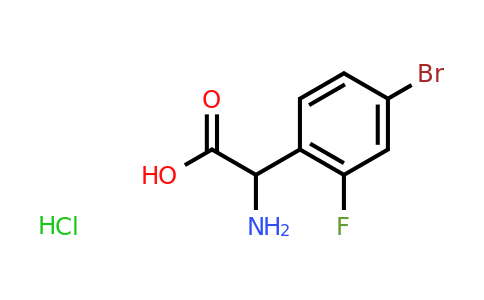CAS 1136881-78-1 | 2-Amino-2-(4-bromo-2-fluorophenyl)acetic acid hydrochloride