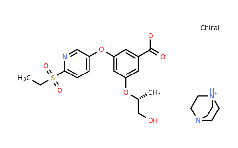 CAS 1137917-10-2 | 1,4-diazabicyclo[2.2.2]octan-1-ium (R)-3-((6-(ethylsulfonyl)pyridin-3-yl)oxy)-5-((1-hydroxypropan-2-yl)oxy)benzoate