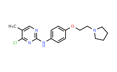 CAS 1138473-55-8 | 4-Chloro-5-methyl-N-(4-(2-(pyrrolidin-1-yl)ethoxy)phenyl)pyrimidin-2-amine