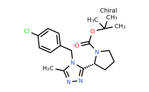 CAS 1140495-89-1 | (R)-tert-Butyl 2-(4-(4-chlorobenzyl)-5-methyl-4H-1,2,4-triazol-3-yl)pyrrolidine-1-carboxylate