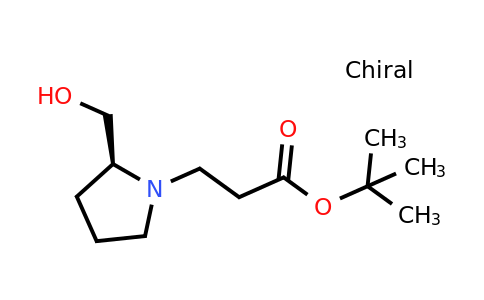 CAS 114106-85-3 | tert-butyl 3-[(2S)-2-(hydroxymethyl)pyrrolidin-1-yl]propanoate