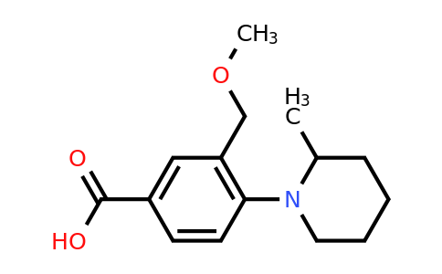 CAS 1141474-33-0 | 3-(Methoxymethyl)-4-(2-methylpiperidin-1-yl)benzoic acid