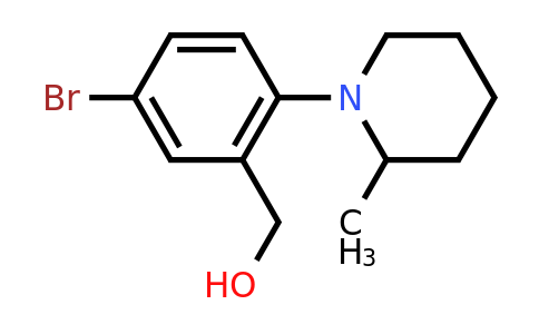 CAS 1141474-34-1 | (5-Bromo-2-(2-methylpiperidin-1-yl)phenyl)methanol