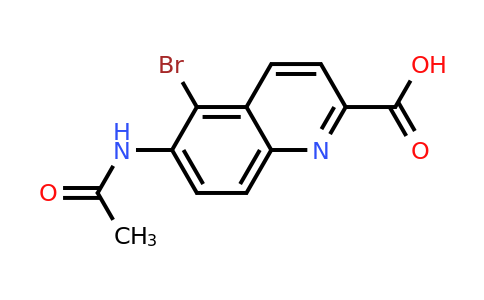 CAS 1142190-69-9 | 6-Acetamido-5-bromoquinoline-2-carboxylic acid