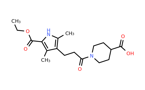 CAS 1142209-81-1 | 1-(3-(5-(Ethoxycarbonyl)-2,4-dimethyl-1H-pyrrol-3-yl)propanoyl)piperidine-4-carboxylic acid