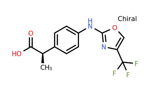 CAS 1144016-27-2 | (R)-2-(4-((4-(Trifluoromethyl)oxazol-2-yl)amino)phenyl)propanoic acid