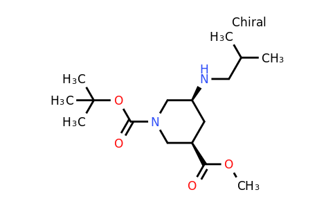 CAS 1145745-30-7 | 1-tert-butyl 3-methyl (3R,5S)-5-[(2-methylpropyl)amino]piperidine-1,3-dicarboxylate