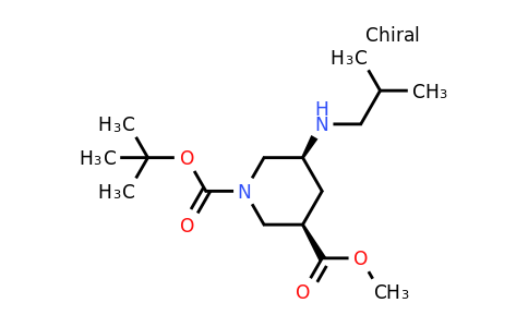 1-tert-butyl 3-methyl (3R,5S)-5-[(2-methylpropyl)amino]piperidine-1,3-dicarboxylate