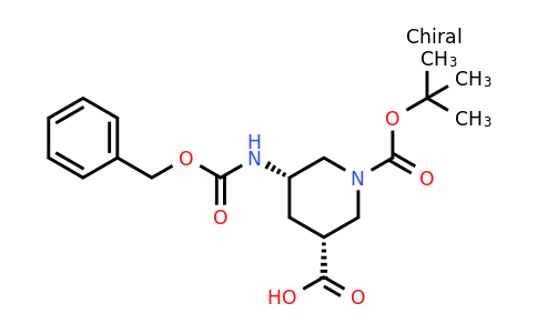 CAS 1145747-62-1 | (3R,5S)-5-{[(benzyloxy)carbonyl]amino}-1-[(tert-butoxy)carbonyl]piperidine-3-carboxylic acid