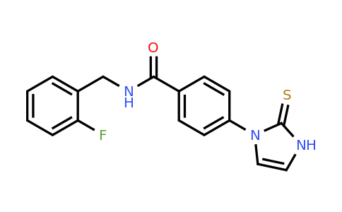 CAS 1146289-97-5 | N-[(2-Fluorophenyl)methyl]-4-(2-sulfanyl-1H-imidazol-1-yl)benzamide