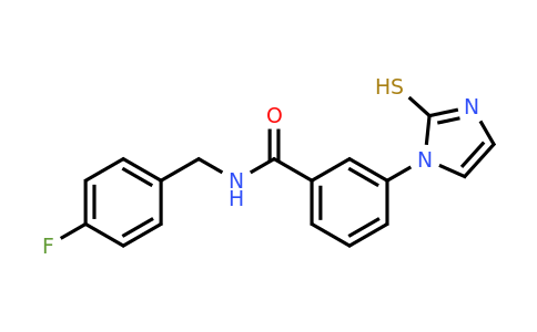 CAS 1146290-01-8 | N-[(4-Fluorophenyl)methyl]-3-(2-sulfanyl-1H-imidazol-1-yl)benzamide