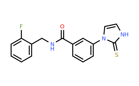 CAS 1146290-02-9 | N-[(2-Fluorophenyl)methyl]-3-(2-sulfanyl-1H-imidazol-1-yl)benzamide