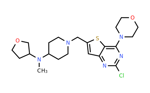 CAS 1147423-11-7 | 1-((2-chloro-4-morpholinothieno[3,2-d]pyrimidin-6-yl)methyl)-N-methyl-N-(tetrahydrofuran-3-yl)piperidin-4-amine