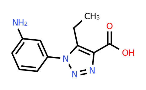 1-(3-Aminophenyl)-5-ethyl-1H-1,2,3-triazole-4-carboxylic acid
