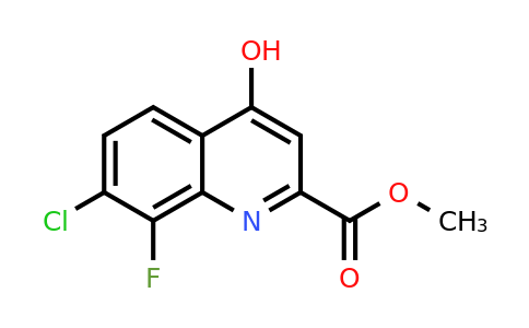 CAS 1150164-88-7 | Methyl 7-chloro-8-fluoro-4-hydroxyquinoline-2-carboxylate