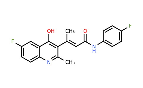 CAS 1150271-29-6 | (E)-3-(6-Fluoro-4-hydroxy-2-methylquinolin-3-yl)-N-(4-fluorophenyl)but-2-enamide