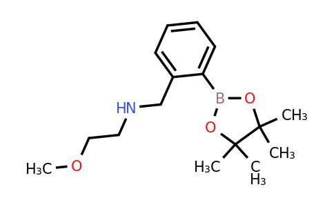 CAS 1150271-51-4 | 2-Methoxy-N-(2-(4,4,5,5-tetramethyl-1,3,2-dioxaborolan-2-yl)benzyl)ethanamine